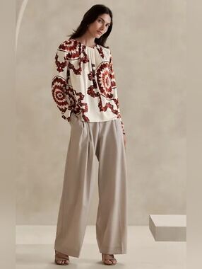ASCENDANT SILK BLOUSE Size Small
